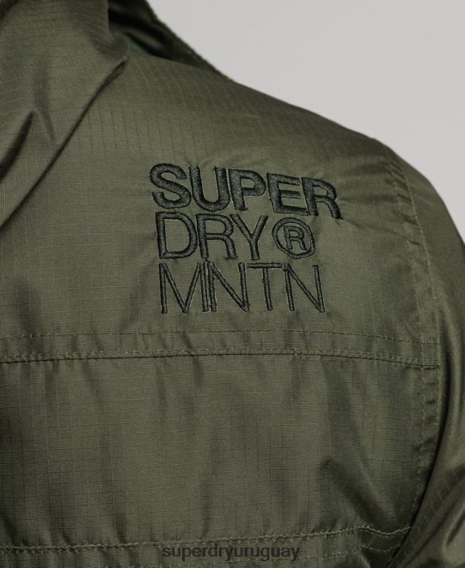 uy Superdry hombres chaqueta cortavientos mountain sd verde DT2N8Z950 ropa