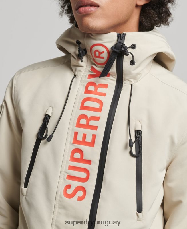 uy Superdry hombres chaqueta cortavientos ultimate sd beige DT2N8Z926 ropa