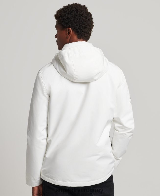 uy Superdry hombres chaqueta cortavientos ultimate sd blanco DT2N8Z4659 ropa