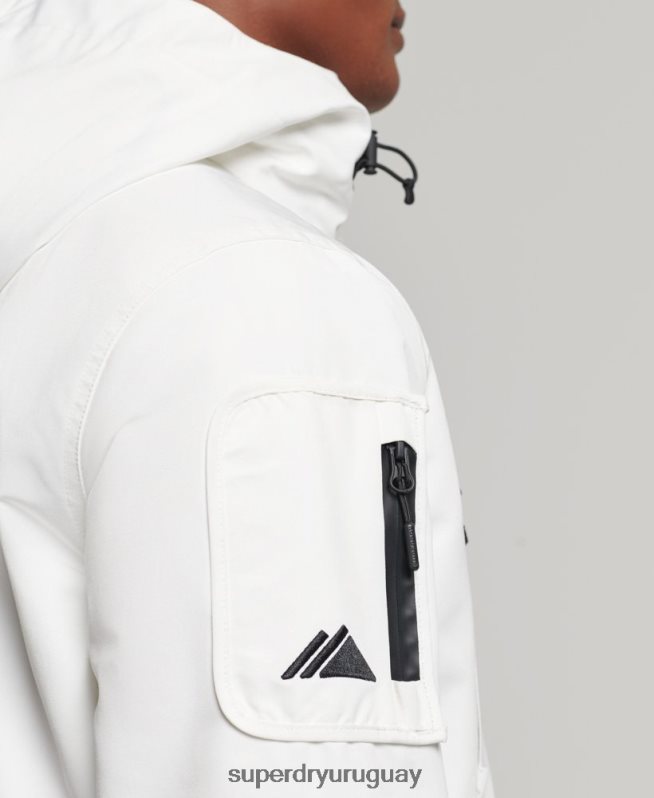 uy Superdry hombres chaqueta cortavientos ultimate sd blanco DT2N8Z4659 ropa
