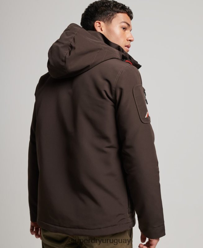 uy Superdry hombres chaqueta cortavientos ultimate sd marrón DT2N8Z969 ropa