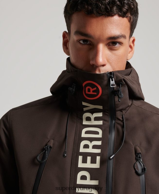 uy Superdry hombres chaqueta cortavientos ultimate sd marrón DT2N8Z969 ropa