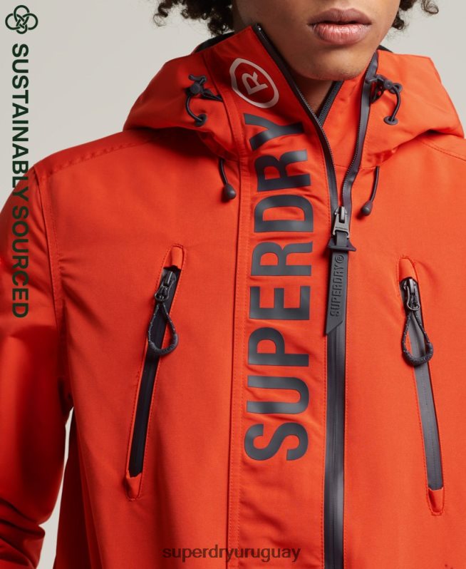 uy Superdry hombres chaqueta cortavientos ultimate sd naranja DT2N8Z1091 ropa