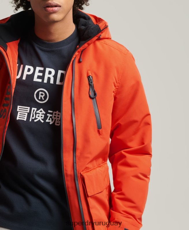 uy Superdry hombres chaqueta cortavientos ultimate sd naranja DT2N8Z1091 ropa