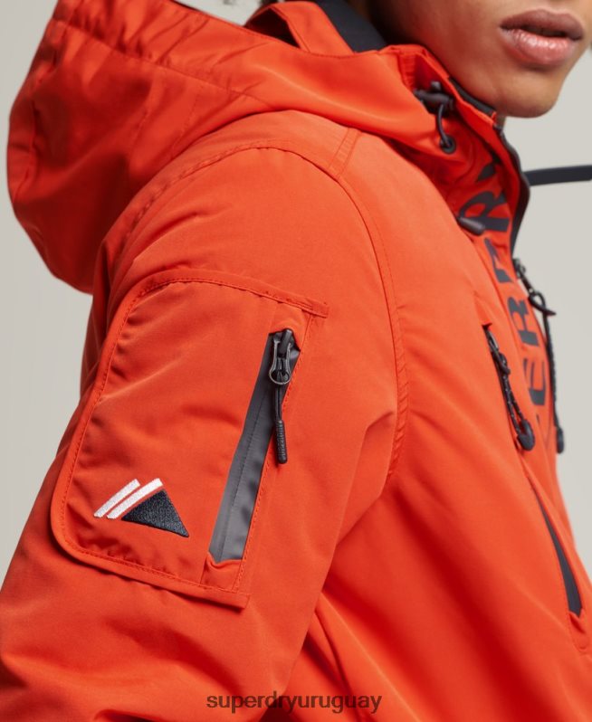 uy Superdry hombres chaqueta cortavientos ultimate sd naranja DT2N8Z1091 ropa