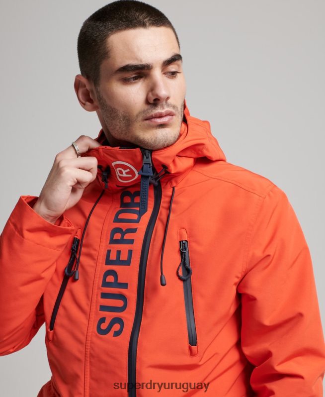 uy Superdry hombres chaqueta cortavientos ultimate sd naranja DT2N8Z998 ropa