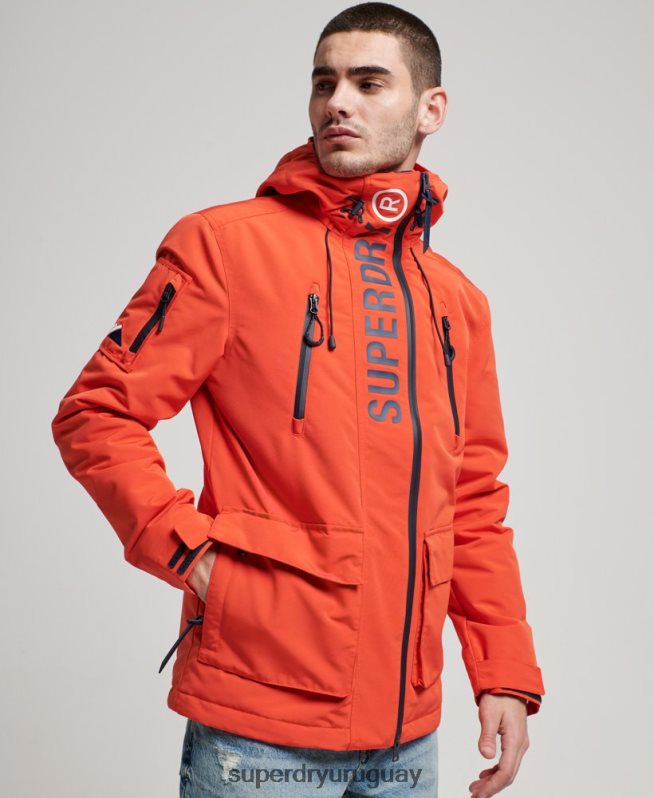 uy Superdry hombres chaqueta cortavientos ultimate sd naranja DT2N8Z998 ropa
