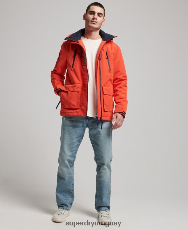 uy Superdry hombres chaqueta cortavientos ultimate sd naranja DT2N8Z998 ropa