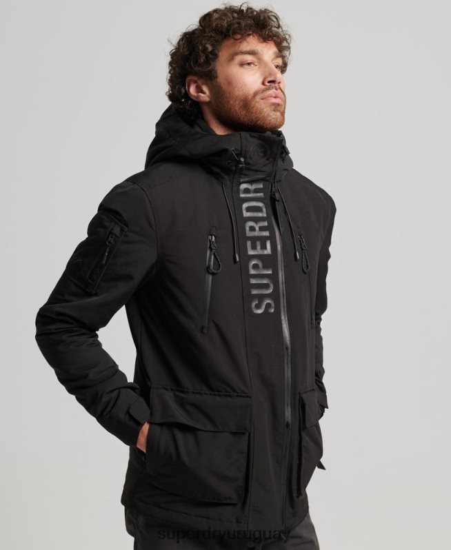 uy Superdry hombres chaqueta cortavientos ultimate sd negro DT2N8Z1119 ropa