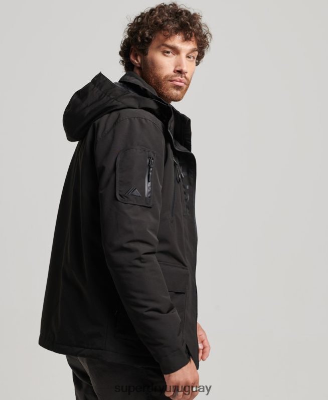 uy Superdry hombres chaqueta cortavientos ultimate sd negro DT2N8Z1119 ropa