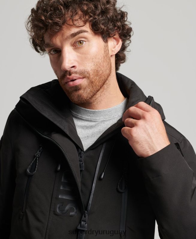 uy Superdry hombres chaqueta cortavientos ultimate sd negro DT2N8Z1119 ropa