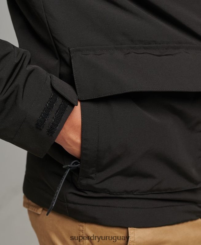 uy Superdry hombres chaqueta cortavientos ultimate sd negro DT2N8Z1187 ropa