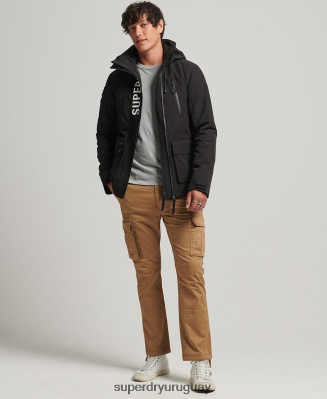 uy Superdry hombres chaqueta cortavientos ultimate sd negro DT2N8Z1187 ropa