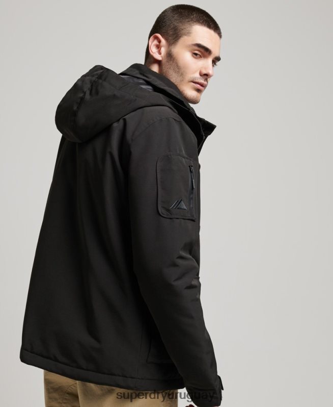uy Superdry hombres chaqueta cortavientos ultimate sd negro DT2N8Z919 ropa