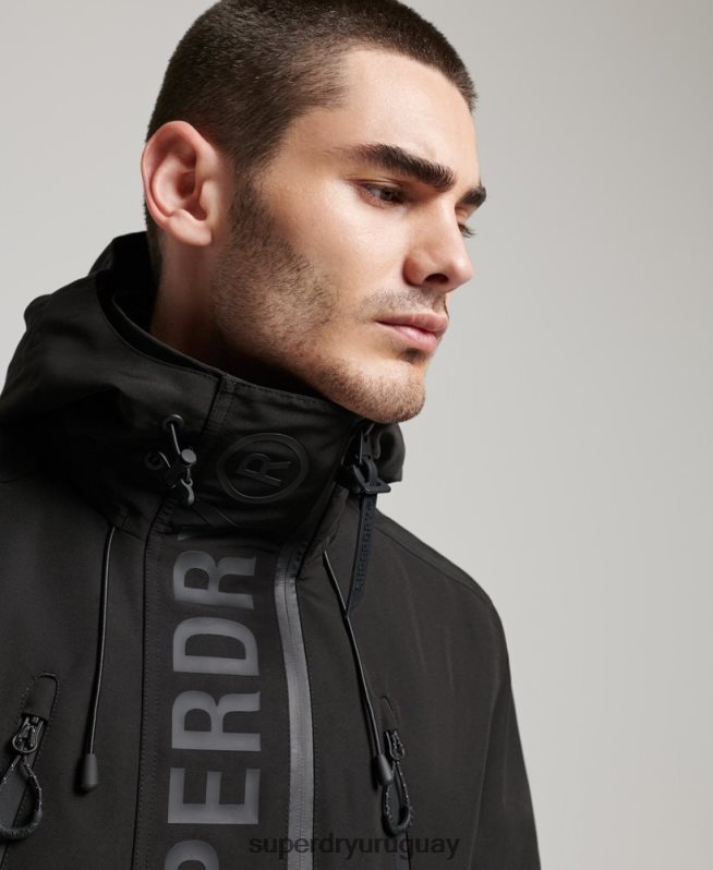 uy Superdry hombres chaqueta cortavientos ultimate sd negro DT2N8Z919 ropa