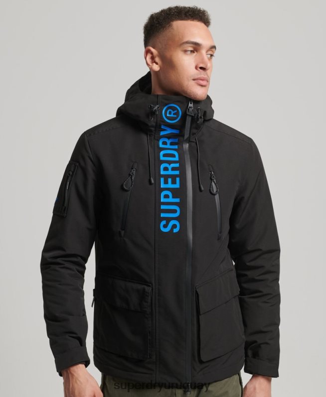 uy Superdry hombres chaqueta cortavientos ultimate sd negro DT2N8Z922 ropa