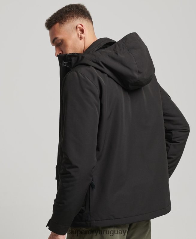 uy Superdry hombres chaqueta cortavientos ultimate sd negro DT2N8Z922 ropa