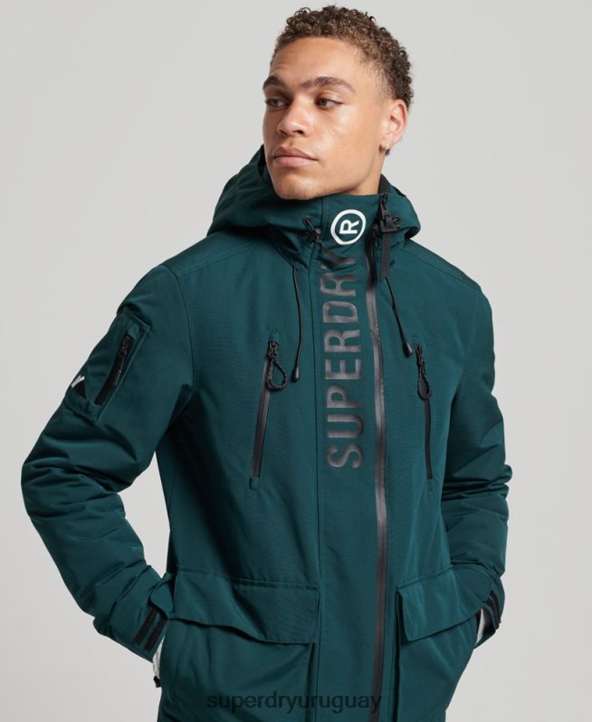 uy Superdry hombres chaqueta cortavientos ultimate sd verde DT2N8Z1152 ropa