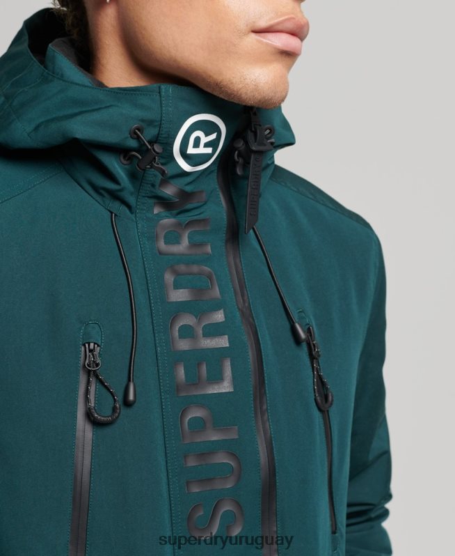 uy Superdry hombres chaqueta cortavientos ultimate sd verde DT2N8Z1152 ropa
