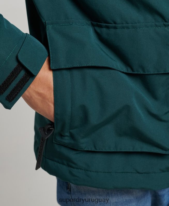 uy Superdry hombres chaqueta cortavientos ultimate sd verde DT2N8Z1152 ropa