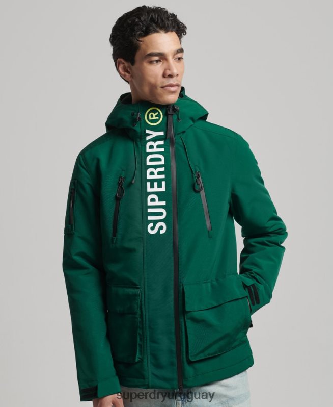 uy Superdry hombres chaqueta cortavientos ultimate sd verde DT2N8Z930 ropa