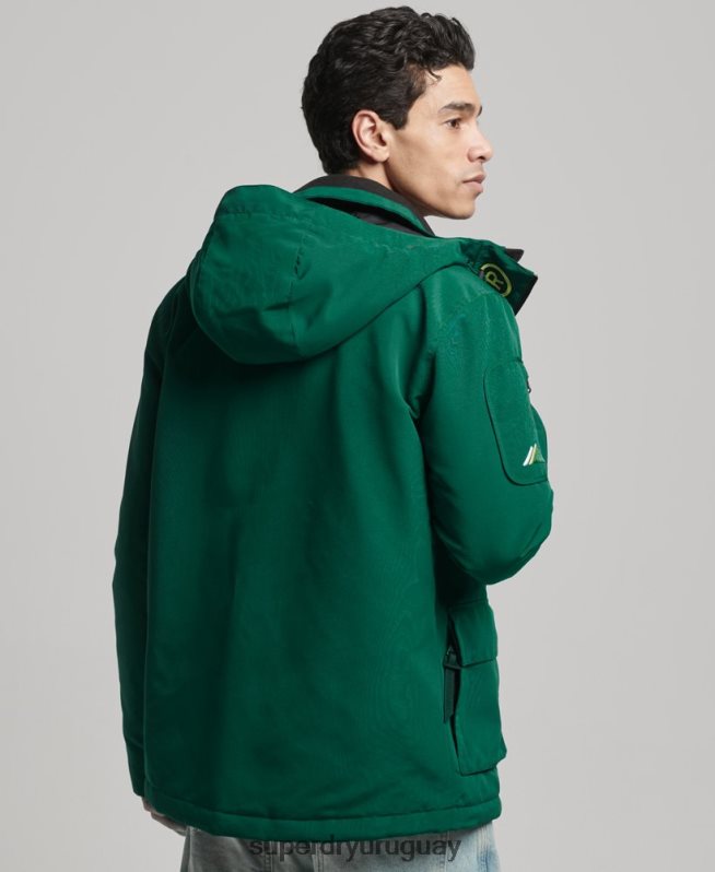 uy Superdry hombres chaqueta cortavientos ultimate sd verde DT2N8Z930 ropa