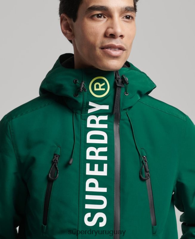 uy Superdry hombres chaqueta cortavientos ultimate sd verde DT2N8Z930 ropa