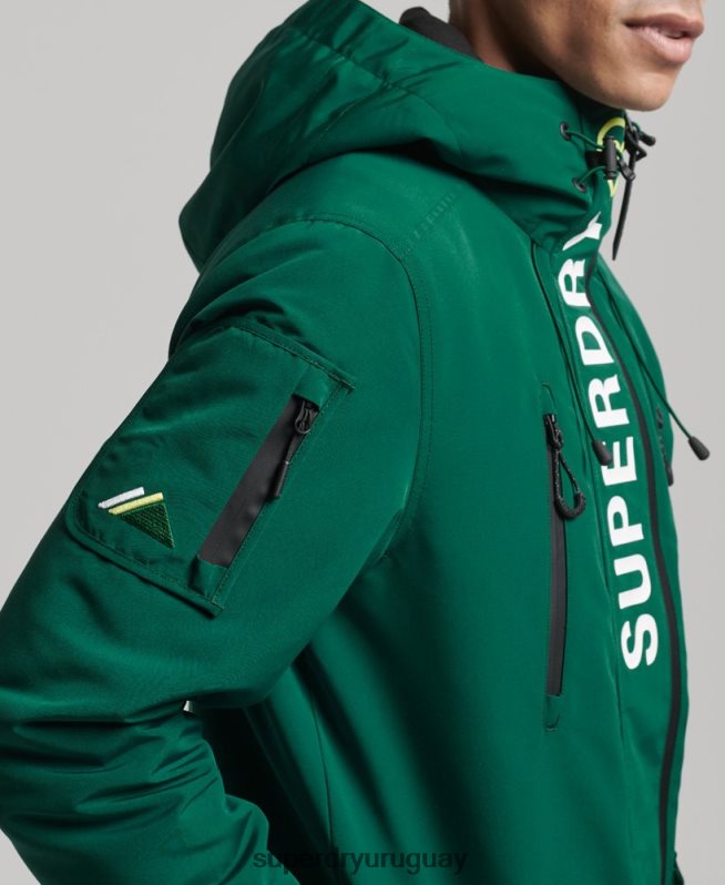 uy Superdry hombres chaqueta cortavientos ultimate sd verde DT2N8Z930 ropa