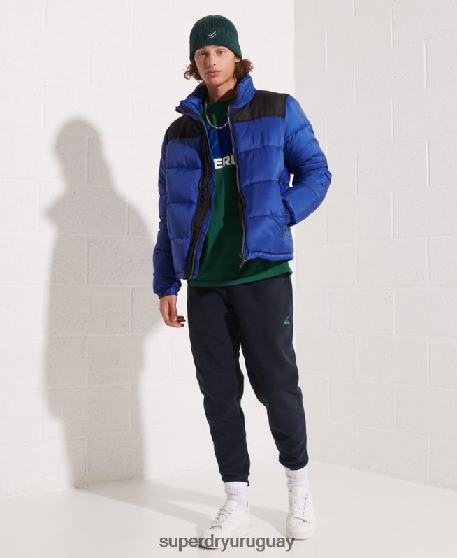 uy Superdry hombres chaqueta de código azul DT2N8Z4677 ropa