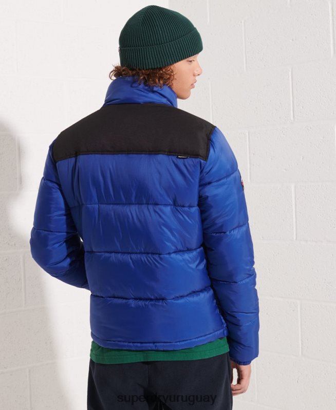 uy Superdry hombres chaqueta de código azul DT2N8Z4677 ropa