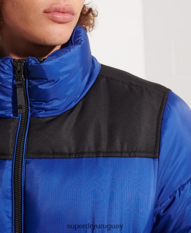 uy Superdry hombres chaqueta de código azul DT2N8Z4677 ropa