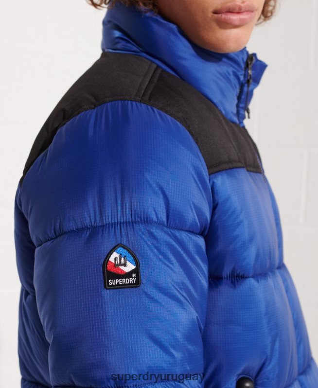 uy Superdry hombres chaqueta de código azul DT2N8Z4677 ropa