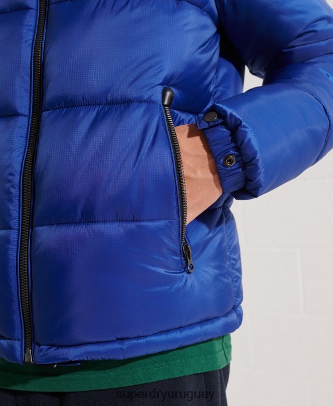 uy Superdry hombres chaqueta de código azul DT2N8Z4677 ropa
