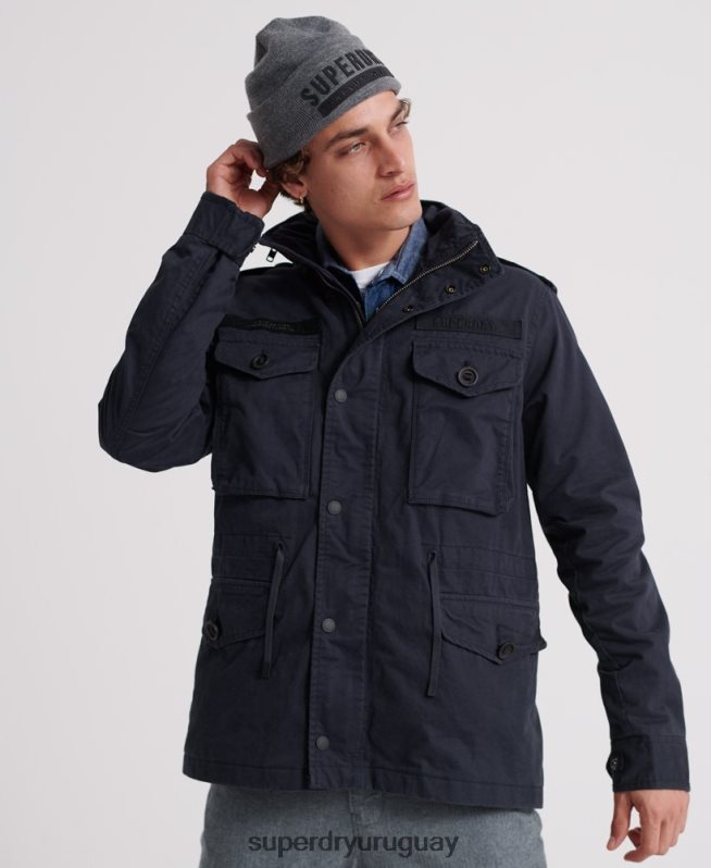 uy Superdry hombres chaqueta de campo de novato Armada DT2N8Z4719 ropa