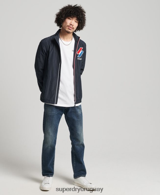 uy Superdry hombres chaqueta de chándal Armada DT2N8Z1153 ropa