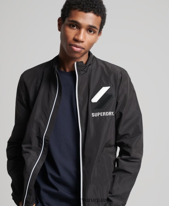 uy Superdry hombres chaqueta de chándal negro DT2N8Z1172 ropa