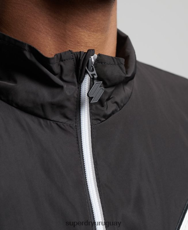 uy Superdry hombres chaqueta de chándal negro DT2N8Z1172 ropa