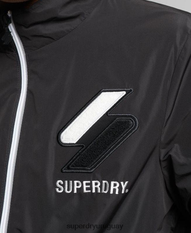 uy Superdry hombres chaqueta de chándal negro DT2N8Z1172 ropa