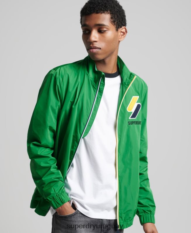 uy Superdry hombres chaqueta de chándal verde DT2N8Z4616 ropa