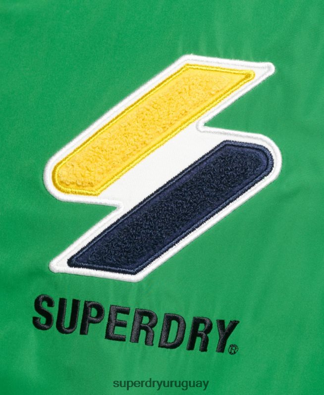 uy Superdry hombres chaqueta de chándal verde DT2N8Z4616 ropa