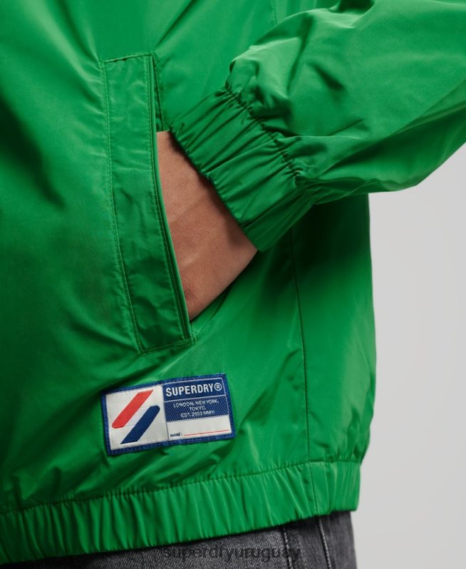 uy Superdry hombres chaqueta de chándal verde DT2N8Z4616 ropa
