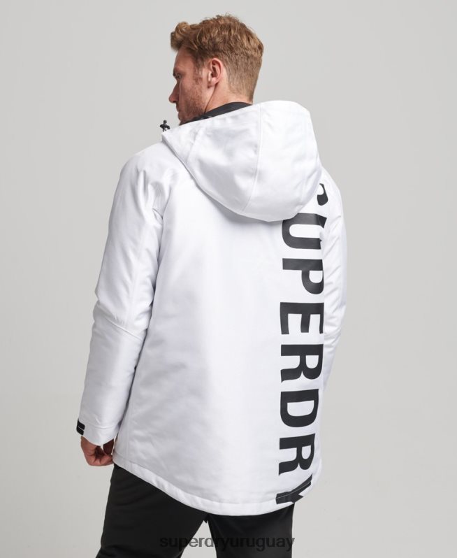 uy Superdry hombres chaqueta de freeride blanco DT2N8Z1116 ropa