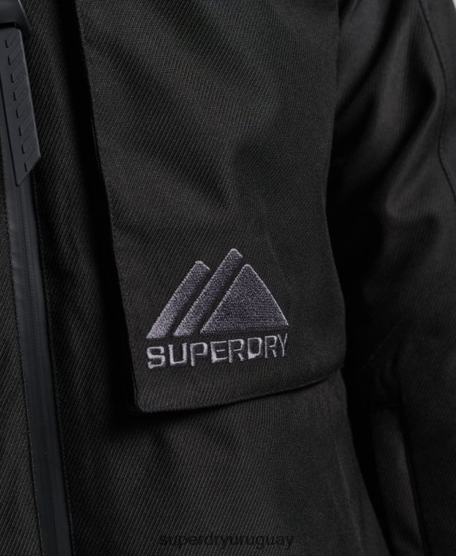 uy Superdry hombres chaqueta de freeride negro DT2N8Z981 ropa
