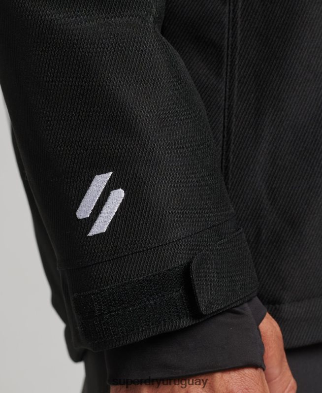 uy Superdry hombres chaqueta de freeride negro DT2N8Z981 ropa