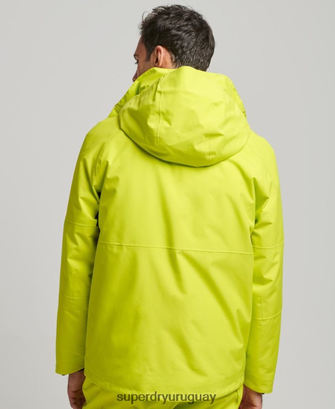 uy Superdry hombres chaqueta de nieve ultra amarillo DT2N8Z977 ropa