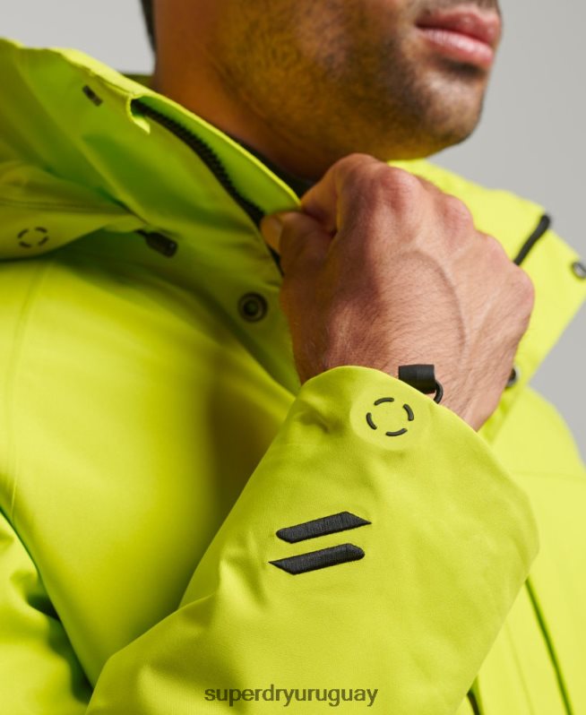 uy Superdry hombres chaqueta de nieve ultra amarillo DT2N8Z977 ropa