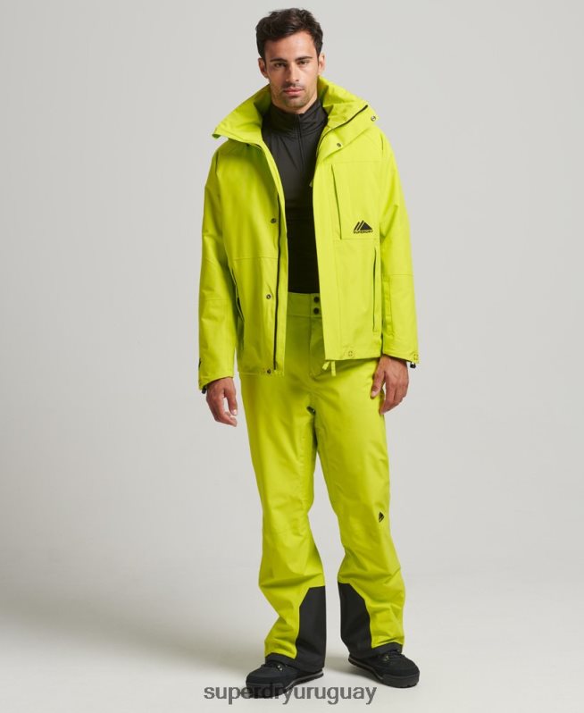 uy Superdry hombres chaqueta de nieve ultra amarillo DT2N8Z977 ropa