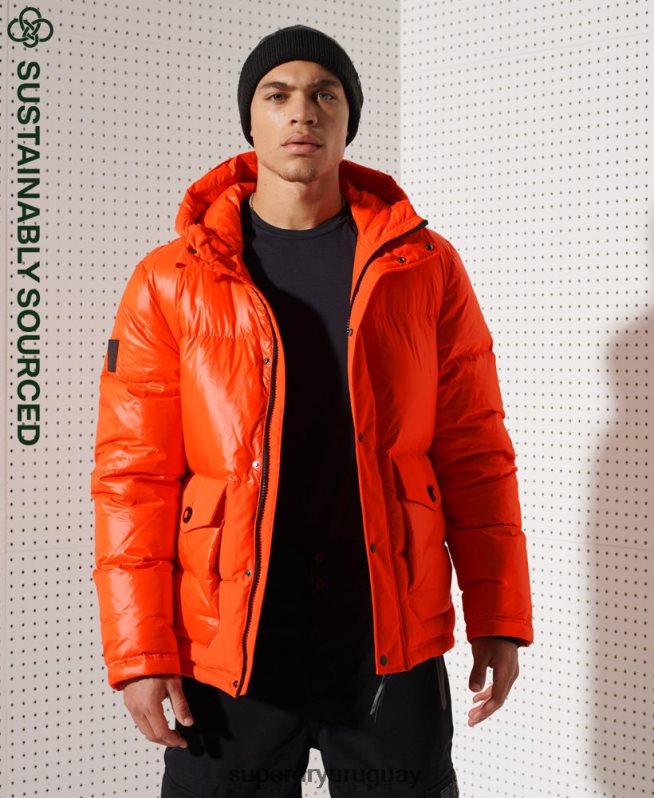 uy Superdry hombres chaqueta de rescate de descenso de montaña naranja DT2N8Z4601 ropa