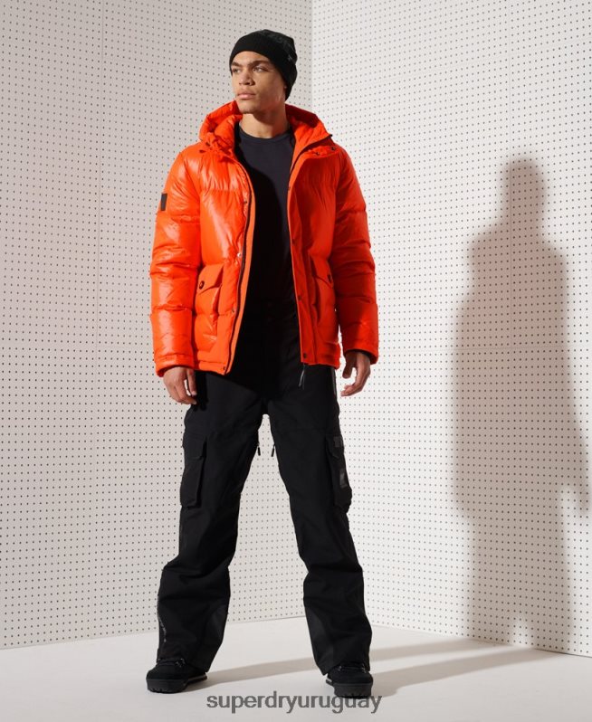 uy Superdry hombres chaqueta de rescate de descenso de montaña naranja DT2N8Z4601 ropa