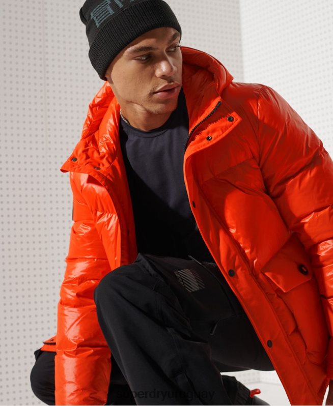uy Superdry hombres chaqueta de rescate de descenso de montaña naranja DT2N8Z4601 ropa